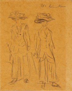 二人の女性 作： William James Glackens