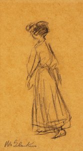 歩く女性