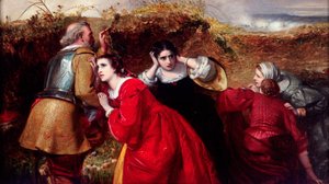 イギリス内戦の一場面「The Combat」（1849年～1866年頃）。    作： William James Grant