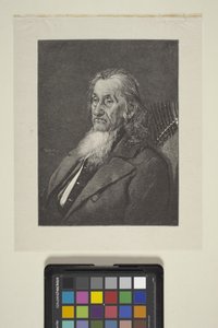 アラン・ワードナーの肖像（インク、ペン、鉛筆） 作： William James Linton