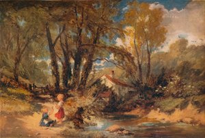 ウェールズの流れ、1843 作： William James Muller