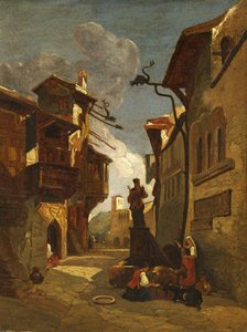 イタリアのストリートシーン 作： William James Muller