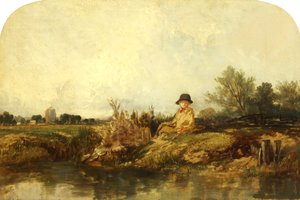メドウェイでは、おそらく1841年（キャンバスに油彩） 作： William James Muller
