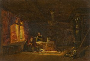 バロニアルホール（キャンバスに油彩） 作： William James Muller