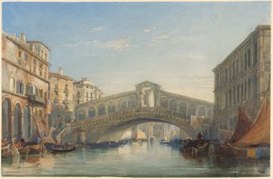 ヴェネチアのリアルト橋 作： William James Muller