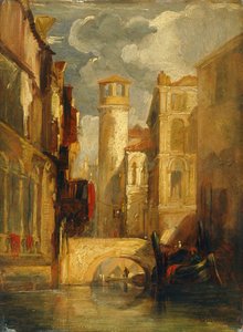 ヴェネツィアの風景」1832-1845年 作： William James Muller