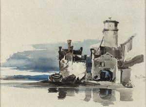 ヴェネツィア、アーセナル近く 作： William James Muller