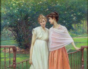 秘密、1889（紙にパステル） 作： William John Hennessy