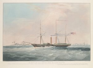 東インド会社の蒸気戦艦「ベレニス 作： William John Huggins
