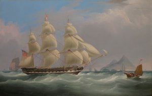 東インディアンの「アジア号 作： William John Huggins