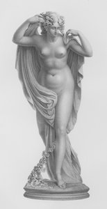 Euphrosyne、サー・R・ウエストマコット（RA）の彫像からW・ロフが彫刻（エングレーヴィング 作： William John Roffe