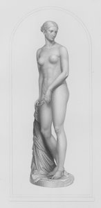 ハイラム・パワーズによる大理石の彫像からW・ロフが彫刻した「ギリシャの奴隷 作： William John Roffe