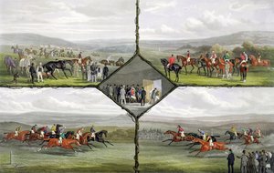 エドワードギルバートヘスター（c.1843-1903）によって刻まれたレーシングインシデント（アーサーアッカーマン発行、1876年） 作： William Joseph Shayer