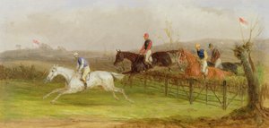 Steeplechasing：The Hurdle、1869 作： William Joseph Shayer