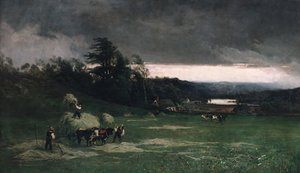 接近する嵐、1880。 作： William Keith