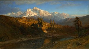 モノパス、シエラネバダ山脈、カリフォルニア州 作： William Keith