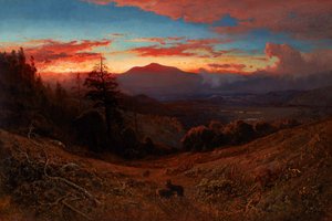 ディアブロ山の夕日（マリン・サンセット） 作： ウィリアム・キース
