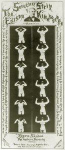 Edison Kinetoscope Eugene Sandowの記念品、現代のヘラクレス、1894年頃の写真 作： William Kennedy Laurie Dickson