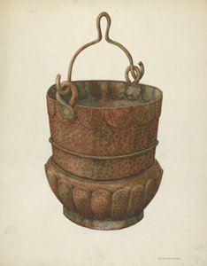 Hammered-Copper Bucket、1938年。 作： William Kieckhofel