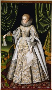 アン・セシル、スタンフォード伯爵夫人、1615年頃（キャンバスに油彩） 作： William Larkin