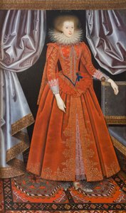 サフォーク伯爵夫人、キャサリン・ネヴェット、1615年頃（絵画） 作： William Larkin