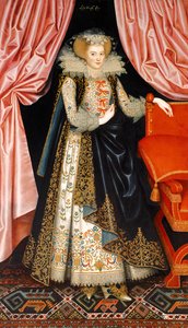 Todennäköisesti Elizabeth Cary, os Tanfield, n. 1615 (öljy kankaalle)