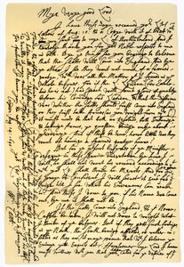 1640 年 8 月 14 日、カンタベリー大司教ウィリアム ラウドからエドワード コンウェイへの手紙。 作： William Laud