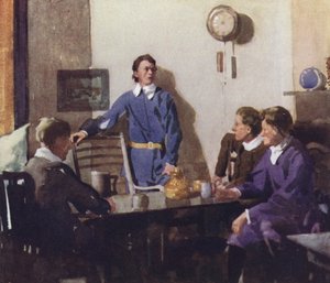 Izaak Walton による The Compleat Angler のイラスト (カラー リソ) 作： William Lee Hankey