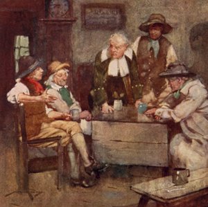 Oliver Goldsmith による The Deserted Village のイラスト (カラーリソ) 作： William Lee Hankey