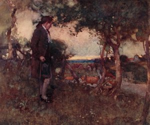 Oliver Goldsmith による The Deserted Village のイラスト (カラーリソ) 作： William Lee Hankey