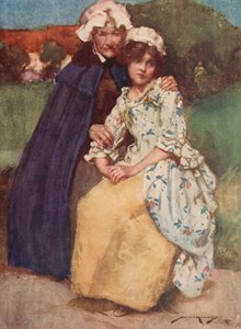 Oliver Goldsmith による The Deserted Village のイラスト (カラーリソ) 作： William Lee Hankey