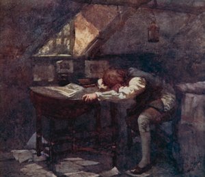 Oliver Goldsmith による The Deserted Village のイラスト (カラーリソ) 作： William Lee Hankey
