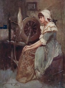 Oliver Goldsmith による The Deserted Village のイラスト (カラーリソ) 作： William Lee Hankey