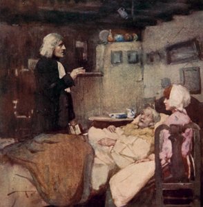 Oliver Goldsmith による The Deserted Village のイラスト (カラーリソ) 作： William Lee Hankey
