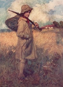 Oliver Goldsmith による The Deserted Village のイラスト (カラーリソ) 作： William Lee Hankey
