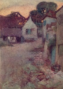 Oliver Goldsmith による The Deserted Village のイラスト (カラーリソ)