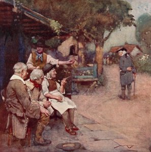 Oliver Goldsmith による The Deserted Village のイラスト (カラーリソ) 作： William Lee Hankey