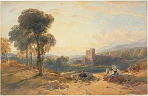 風景、イタリア 作： William Leighton Leitch