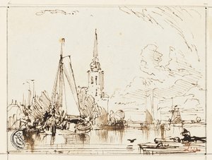 テムズ川沿い 作： William Leighton Leitch