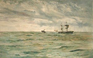 すべての国の友人」（油彩・キャンバス） 作： William Lionel Wyllie