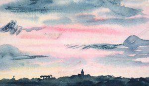 残照 作： William Lionel Wyllie