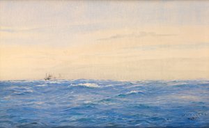 北海のコンボイ 作： William Lionel Wyllie