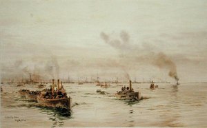 リバティ・メン（水彩・紙） 作： William Lionel Wyllie