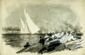 ダフェリン卿のレーシングボート（フレデリック・テンプル・ハミルトン・テンプル・ブラックウッド 作： William Lionel Wyllie