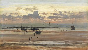 ポルテルフィッシャーフォーク、1875年（パネルに置かれた紙に油彩）