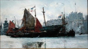 ラムズゲート・ハーバー 作： William Lionel Wyllie