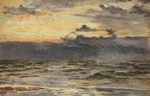 嵐の後の海辺の勉強（船上油） 作： William Lionel Wyllie