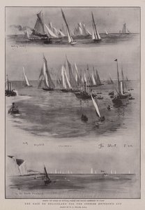 ドイツ皇帝杯のためのヘリゴランドへの競争 作： William Lionel Wyllie
