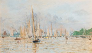キールのレガッタ 作： William Lionel Wyllie