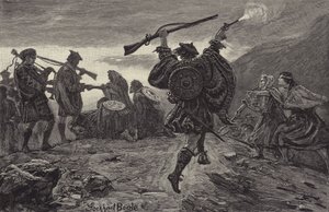 氏族から歓迎されたロブ・ロイ 作： William Lockhart Bogle